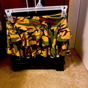Women’s camouflage mini skirt